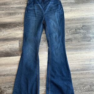 No Boundaries Dark Blue Flare Jeans
